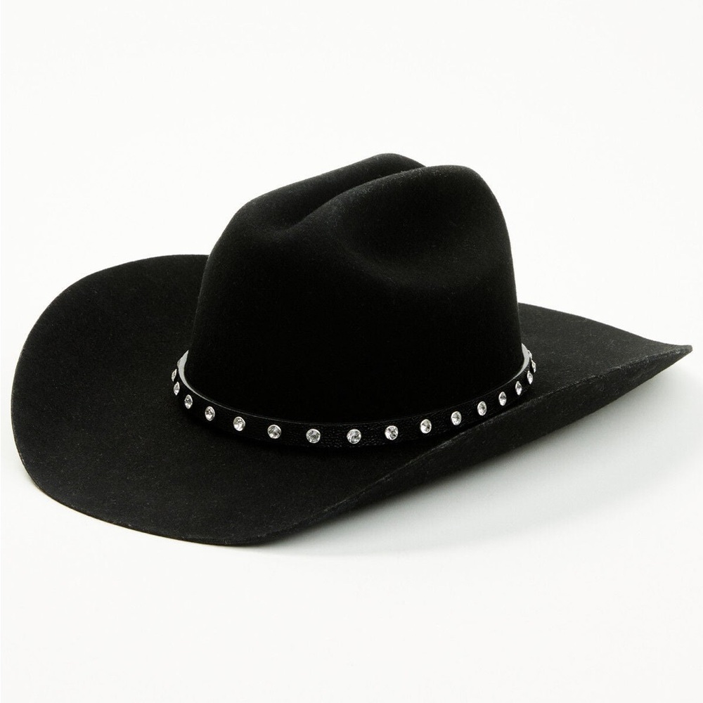 Wrangler Black Studded Western Cowboy Hat